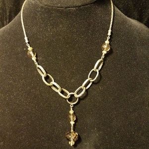 Silpada Smokey Topaz & Oxidized Sterling Necklace